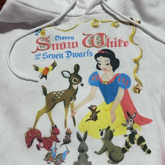 Disney Snow White Hoodie Large Princess Graphic Sweatshirt - Picture 2 of 5
